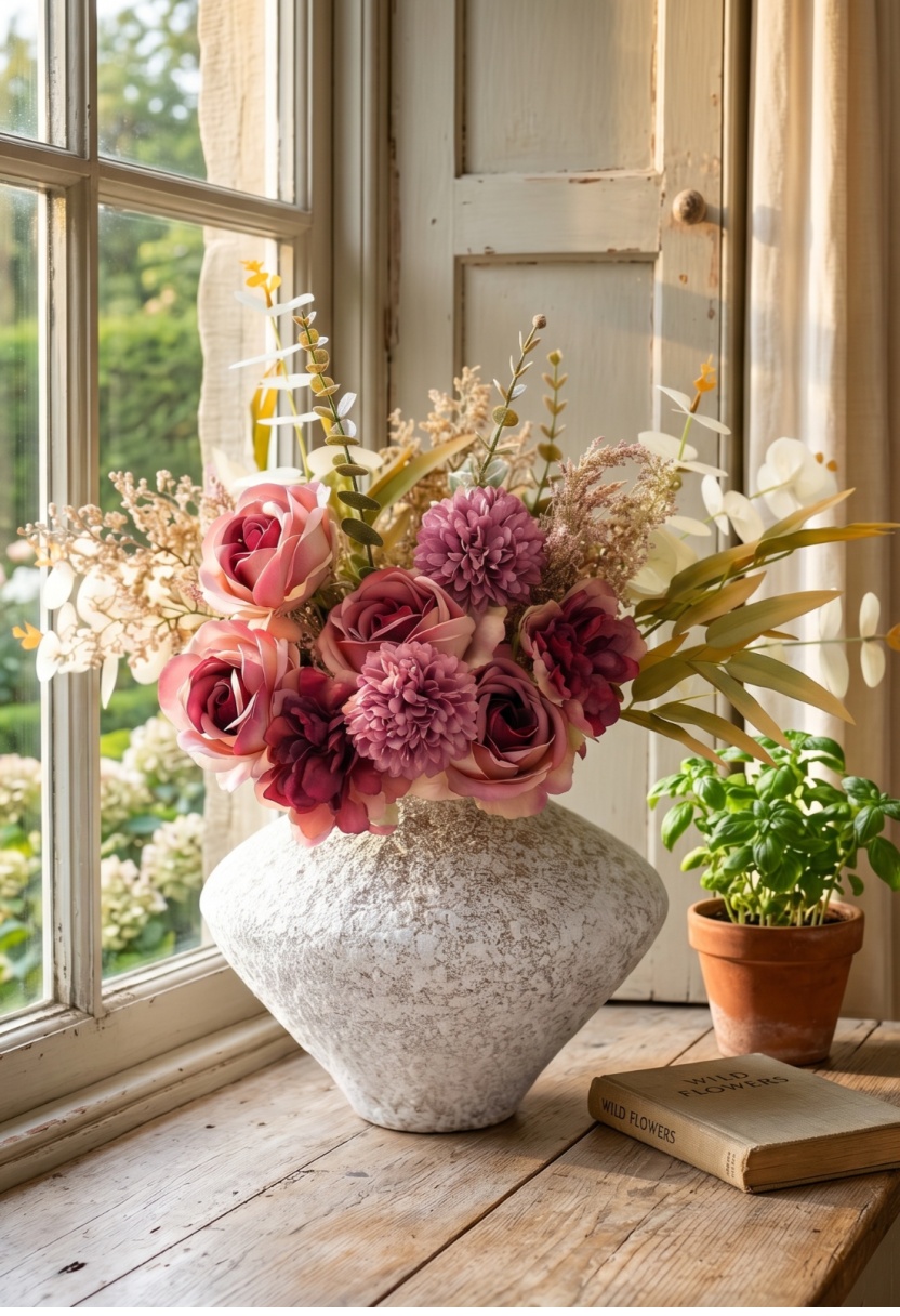 AELFFCES everlasting floral arrangement